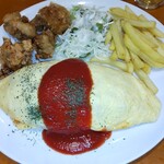 カフェ風車 - オムライスセット