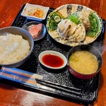 光る海 - 活ホッキ刺定食