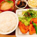 パルファン - 本日のごはん　小鉢はひじきとスパゲティサラダ