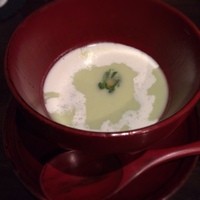 西麻布 肉粋やまもと - さっぱりした冷製ポタージュ♪