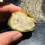 Simples - 太刀魚を大葉で包みライスペーパーの食感を添えた一品