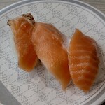 はま寿司 - サーモン三種盛り