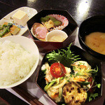 今原町家 - 器楽膳。これに一口デザート付で1000円(税込)【2014.6】