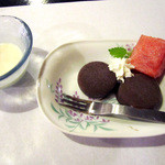 今原町家 - 金曜ランチに付いてくる一口デザート