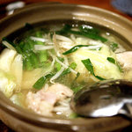 Washuchuuboubasara - 本日の鍋は鶏鍋、一人前。