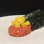 286004361 - 【刺し】肉とろたくユッケ