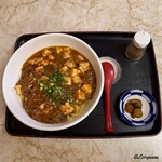 かむら屋 - 汁なしマーボーらーめんと花椒と胡瓜の醤油漬