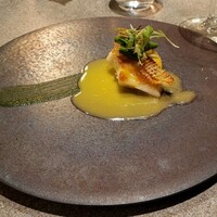 aoi restaurant - 平目のバターソース柚子風味とパセリソース(焼き方は不明です)