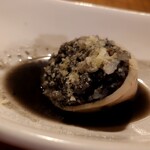 ウエストパパ - イカスミのリゾット・イカ飯風