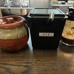 長浜らーめん - 卓上調味料❗️