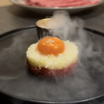 しゃぶしゃぶ 吟半 - 和牛ユッケ