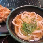 麦まる - 桜えびのかき揚げ & かけうどん