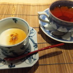 旬菜 鄙屋 - 豆乳プリン・紅茶