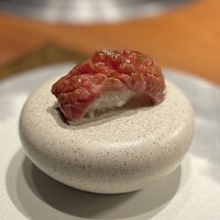 焼肉牛印 銀座店 - イチボの握り