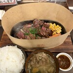 ROCK'N KITCHEN あいたい屋 - ビーフステーキ（輸入牛）200g　ごはんセット