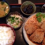 Oshokuji Dokoro Mitsuoka - チキンカツ定食(小鉢Natsu)