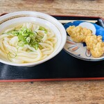 ヨコクラうどん - かけ(小)¥320 鶏天¥160 