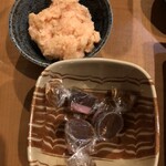 串焼き酒場 いっこん - ポテサラとバレンタインのチョコのお通し！