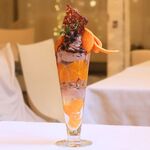 フルーツパーラー・アース - 和柑橘ショコラパフェ(1〜3月)