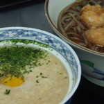 小海老の天ぷら蕎麦ととろろ丼セット