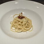 Osteria il Mosto - 玉城豚の自家製パンチェッタ 玉城産薩摩芋のクリームソース