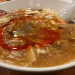 中国食府 双龍居 天満駅前店 - 『酸辣湯麵』サンラータン(大好きなので)＋麺