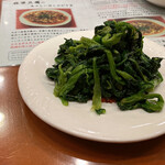 中国食府 双龍居 - 『葱油菜花』菜の花葱油風味　400円税込