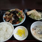 台湾料理 福祥居 - きくらげと豚肉炒めランチ