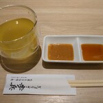 ぎょうざ 歩兵 - たれ&緑茶(≧▽≦)