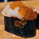 鮨やまか - 帆立いくら軍艦