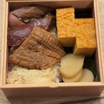 初音鮨 - 鰹　ズワイ蟹　穴子　出汁巻き玉子