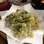 裏五頭山荘 - 山菜天ぷら