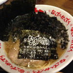 なんでんかんでん - のりバカラーメン:930円
世田谷にあった店と比べて、のり少なめ。