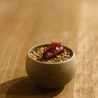 restaurant KAM﻿ - ① 【アミューズ-1】
                    ★ ビーツのペースト+ 発酵ローゼルのピクルスサラダのシガール