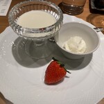 commedia - デザートの前のステーキは、美味しすぎましたね。そしてデザートも抜かりなし。