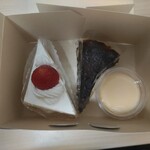 栄泉堂ハニー - ショートケーキ350円 バスクチーズケーキ350円 プリン200円