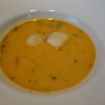 海の恵みのスープ　帆立貝添え