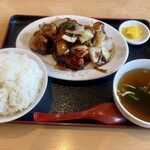 浜っ子 麺八 - 黒酢豚定食1080円