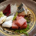 お料理 大福 - お造り三種盛り