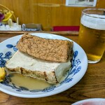 北浦酒店 - おでん　焼き豆腐と厚揚げ　従兄弟盛り