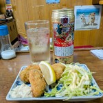 北浦酒店 - カキフライ　ハーフ
