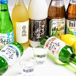定番から本場韓国のお酒まで◎豊富なドリンクラインナップ
