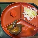 もうもう亭 - そばの薬味