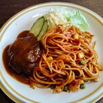 喫茶ロード - ハンバーグスパゲッティ 750円