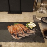 海鮮創作 くり木 - 新物 蛍烏賊造り ＆ 庭のうぐいす