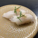 博多割烹流れ鮨 海進丸 - 長崎　ヒラメのにぎり