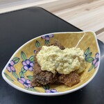 博多割烹流れ鮨 海進丸 - 中落マグロの竜田揚げタルタル南蛮漬け