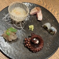 築地青空三代目 大名古屋ビルヂング店 - 煮蛸、さよりなど