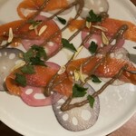 PASTA HOUSE AWkitchen FARM - ますとレンコンのカルパッチョ