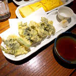 地酒喝采 かも蔵 - 海苔の天ぷら。これまた、良いアテになる♪